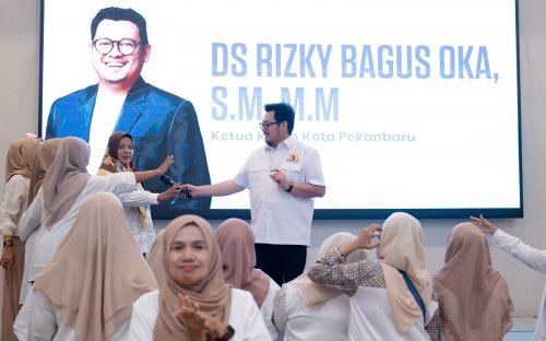 Ketua Kadin Kota Pekanbaru, Datuk Seri Rizky Bagus Oka SM MM.(foto: mimi/halloriau.com)