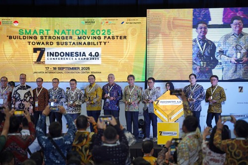 Dalam Penghargaan Rintisan Teknologi Industri 2025, inovasi 5G in The Box Telkomsel dinobatkan Kementerian Perindustrian sebagai salah satu teknologi rintisan yang berdampak nyata. (Foto: Istimewa)