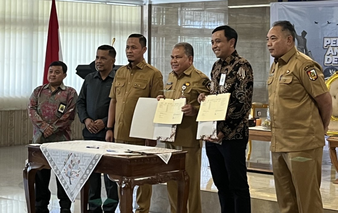 Walikota Pekanbaru, Agung Nugroho dorong masyarakat tertib bayar pajak lewat kerja sama dengan DJP Riau (foto/Tata)
