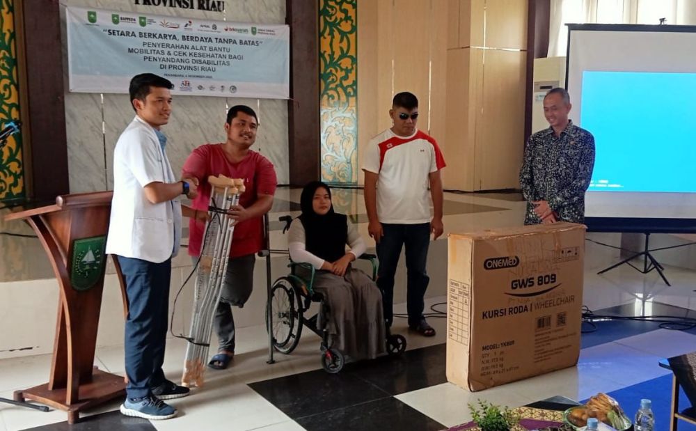 Pemprov Riau perkuat dukungan bagi penyandang disabilitas (foto/MCR)