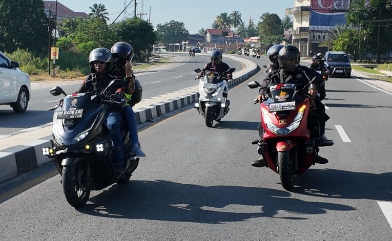 Capella Honda mengadakan exploride touring untuk mengeksplorasi destinasi wisata alam unggulan di Provinsi Riau (foto/ist)