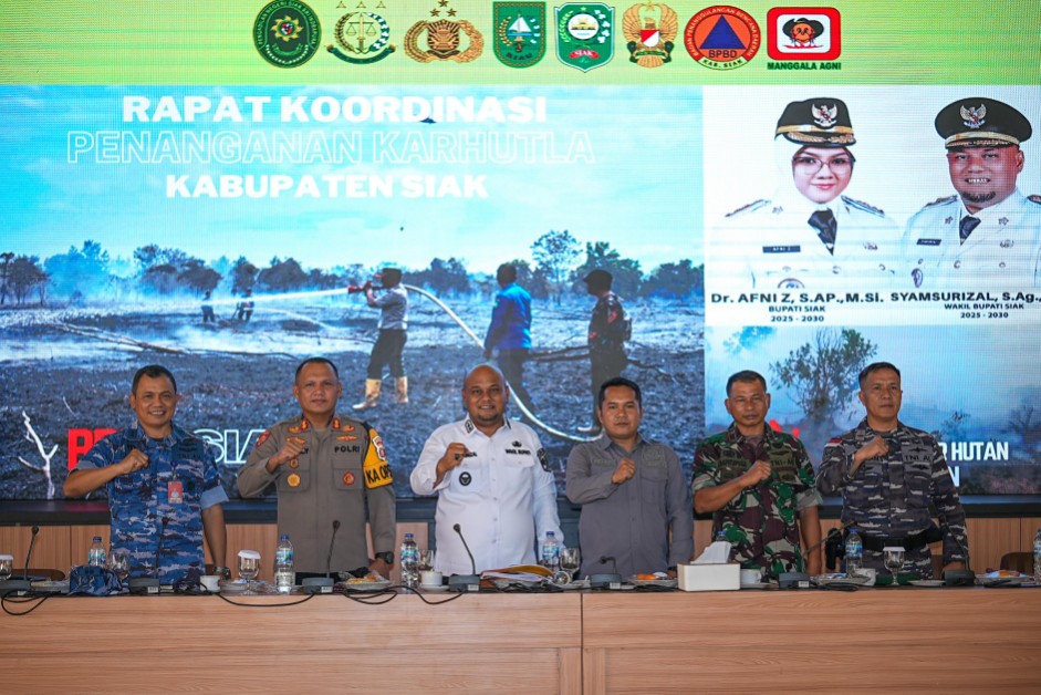 Pemkab Siak dirikan Posko Karhutla 2025, antisipasi puncak kemarau (foto/diana)