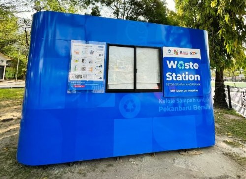 Waste station di Pekanbaru.(foto: int)