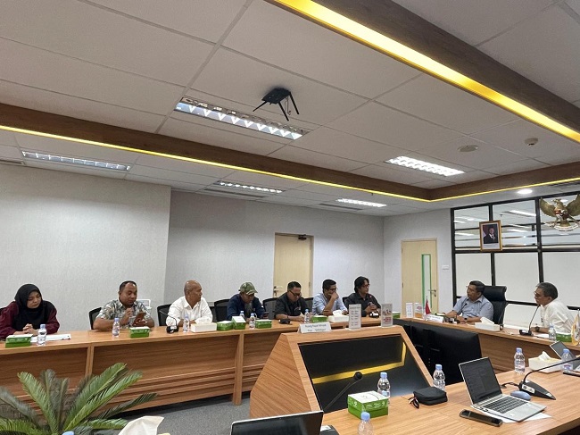 SKK Migas Perwakilan Sumbagut menerima audiensi AMSI Wilayah Riau di Kantor Perwakilan SKK Migas Sumbagut, Selasa (13/1/2026). 