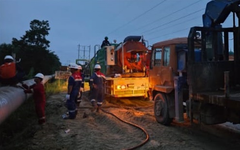 Penyaluran minyak dari GS Zamrud ke NBS Minas sudah kembali normal (foto/ist)