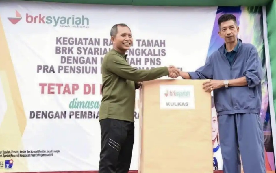 BRK Syariah mengadakan ramah tamah bersama nasabah ASN pra pensiun dan purnabakti di Bengkalis (foto/ist)