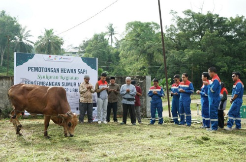 Pertamina EP Lirik syukuran atas keberhasilan evaluasi terhadap data lama Sumur ML-40 yang masih berpotensi.(foto: andi/halloriau.com)