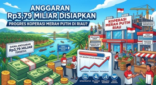 Anggaran Kopdes di Riau.(ilustrasi/gemini AI/halloriau.com)