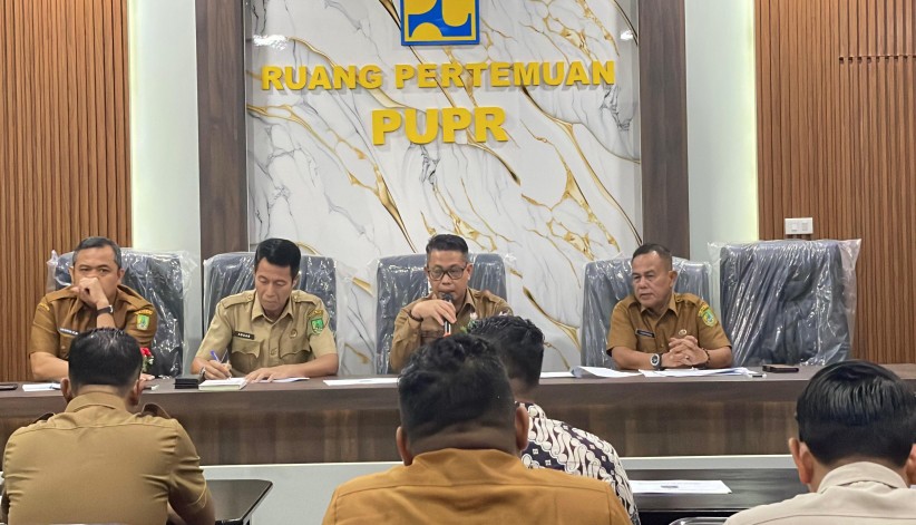 Bahas KKPR, PUPR Rohil mengadakan Rakor Forum Pendataan Ruang Daerah (foto/afrizal)