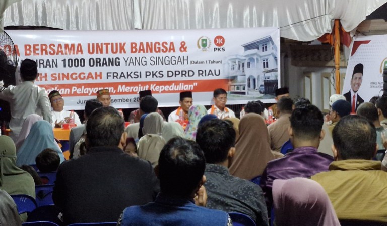 PKS Riau syukuri kebermanfaatan rumah singgah bagi pasien RSUD Arifin Ahmad (foto/fitri)