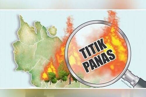 Sebaran titik panas di Riau.(ilustrasi/int)