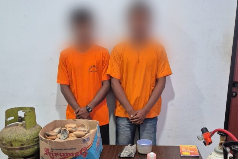 Dua penambang emas ilegal di Kuansing ditangkap polisi (foto/MCR)