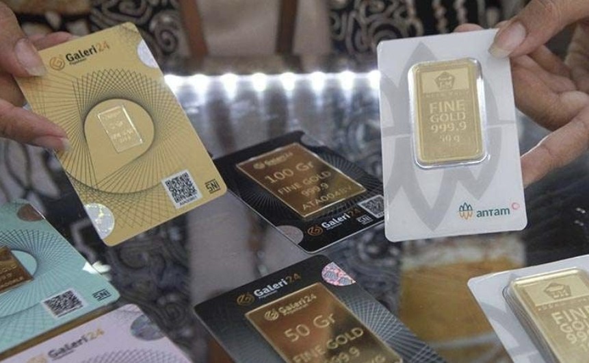 Harga emas Galeri24 dan UBS turun tajam hari ini (foto/ist)