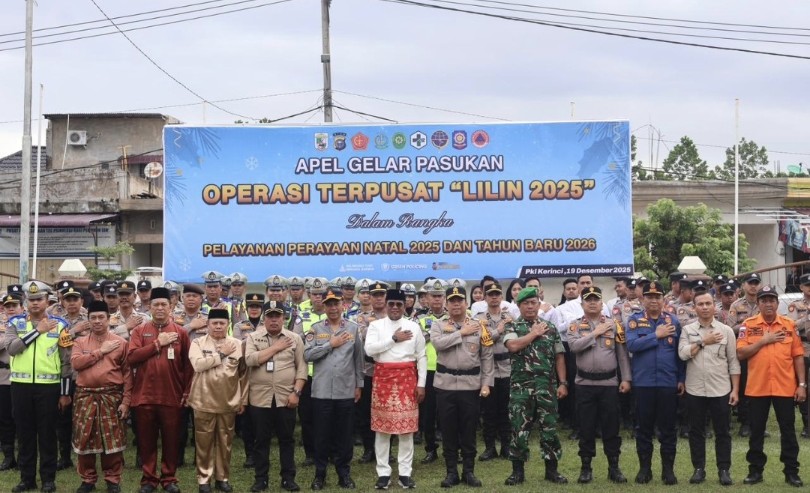 Polres Pelalawan mendirikan 3 Pospam dan 1 Posyan di Ops Lilin Lancang Kuning 2025 (foto/Andy)