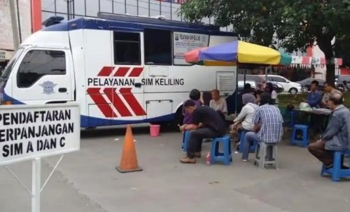 SIM Keliling hadir di Alam Mayang Pekanbaru hari ini (foto/ist)
