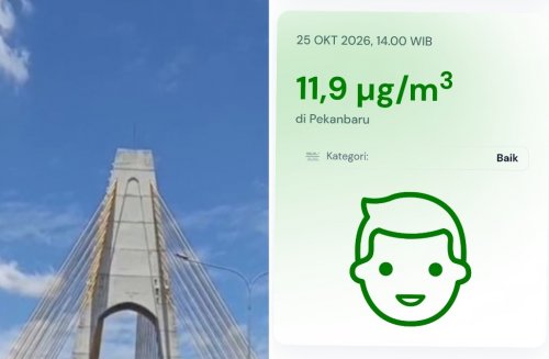 Ilustrasi kualitas udara Pekanbaru terus membaik (foto/int)