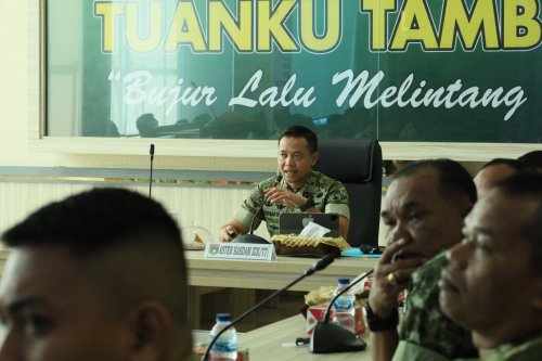 Kodam XIX/Tuanku Tambusai matangkan rencana wilayah pertahanan darat statis dan dinamis (foto/ist)