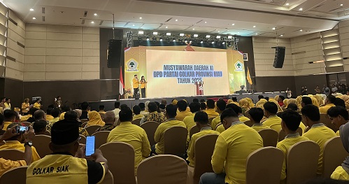 Musda Golkar Riau.(foto: sri/halloriau.com)