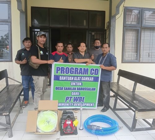Bantuan alat pemadaman PT WBL.