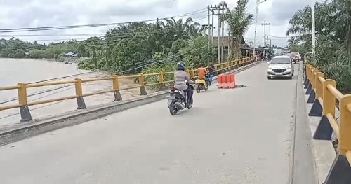 Jembatan Ujung Batu, Rohul sudah rampung.(foto: int)