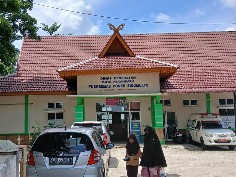 Ratusan warga Sidomulyo Barat, Pekanbaru teridentifikasi mengidap ISPA (foto/Mg)