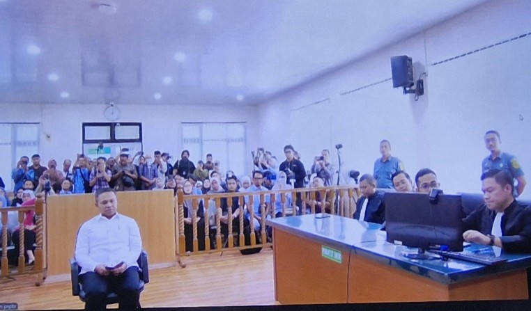 Jaksa KPK meminta eksepsi Gubernur Riau nonaktif Abdul Wahid ditolak (foto/fitri)