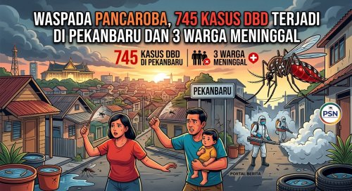 Ratusan kasus DBD tercatat di Pekanbaru.(ilustrasi/AI/halloriau.com)