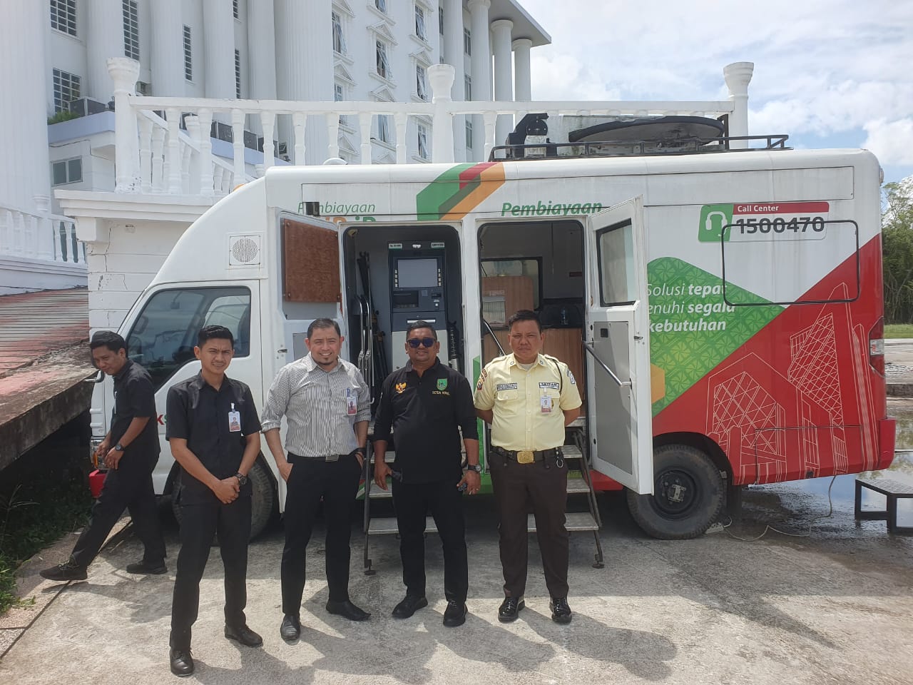 BRK Syariah buka layanan dekat kantor Bupati Rohil di Batu Enam Bagansiapiapi (foto/Afrizal)