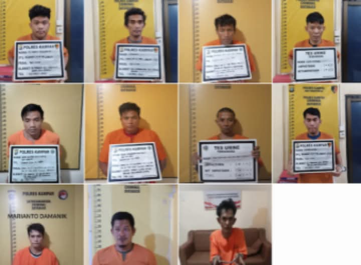 11 tahanan kabur dari Polres Kampar tersisa dua orang yang masih buron (foto/int)