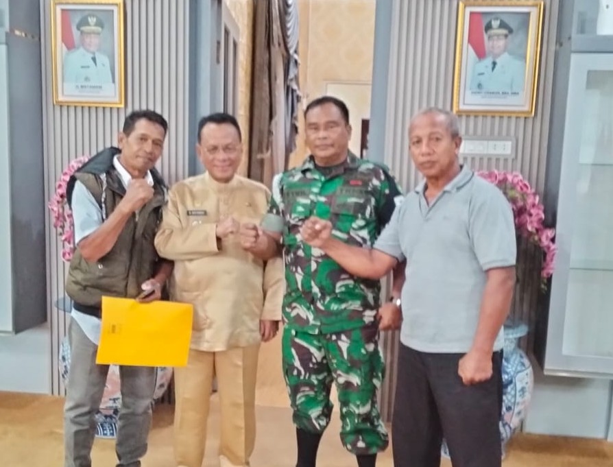 Aksi kemanusiaan Permasa Rohil, Bupati Bistamam mendukung penuh bantuan ke Aceh (foto/afrizal)