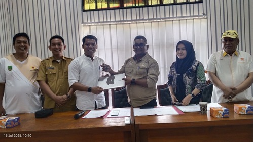 Riwansyah resmi pimpin KONI Rohil. (Foto: Afrizal)