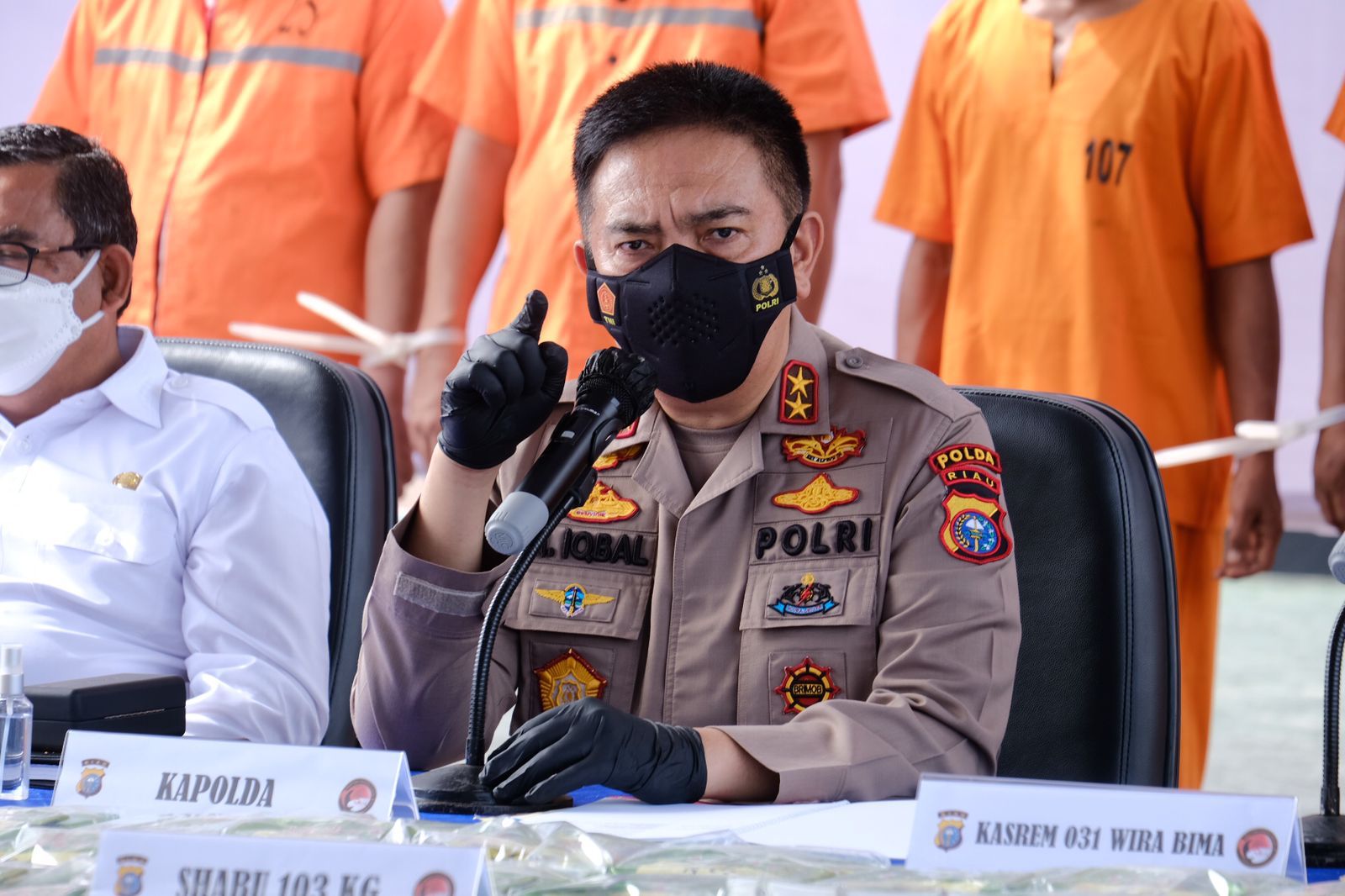 Kapolda Riau, Irjen Pol M Iqbal.