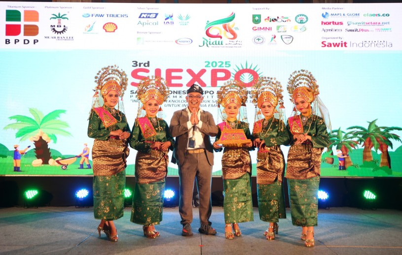 Ketum Apkasindo, Dr Gulat saat acara Sawit Indonesia Expo (SIEXPO) III 2025 di Pekanbaru (foto/ist)