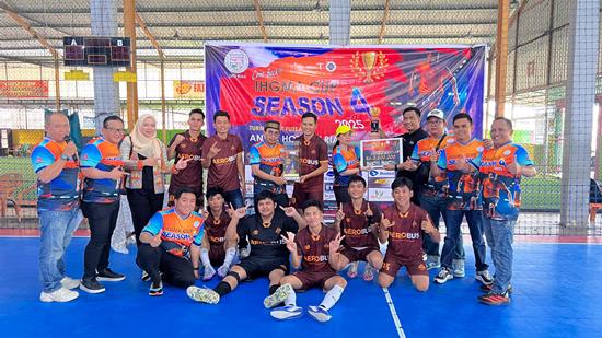 Tim futsal Ameera Hotel juara 1 liga futsal di IHGMA Cup 2025. Foto Ist