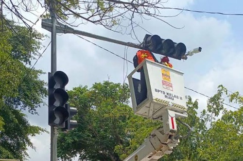 CCTV di Pekanbaru terkoneksi aplikasi Sip Aman.(foto: int)