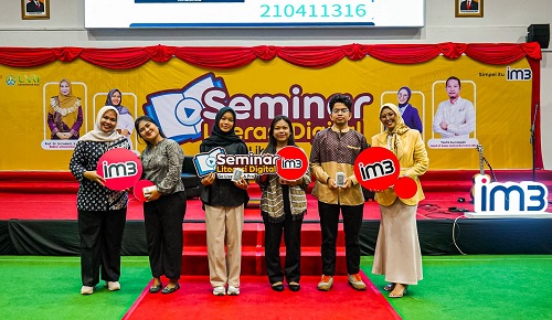 Indosat dan TikTok gelar seminar Go Live Like a Pro di Unri.(foto: istimewa)