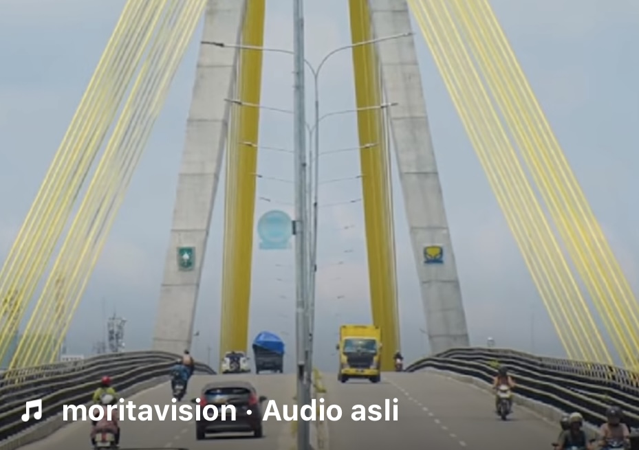 Konten kreator edukasi salah visual Jembatan Siak I bikin heboh netizen (foto/int)
