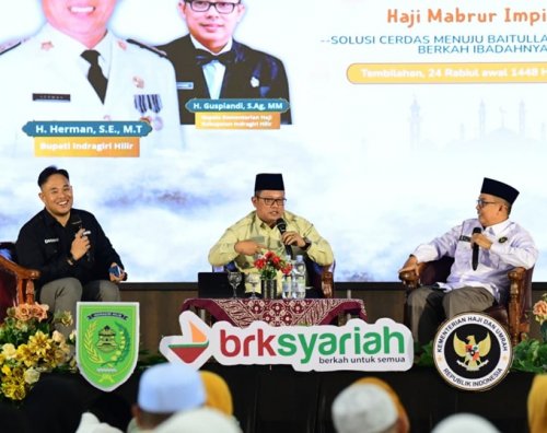 Safari haji BRK Syariah di Inhil.