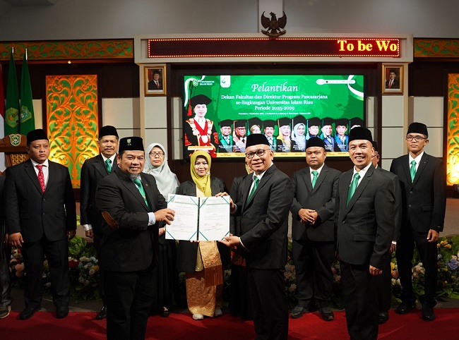 UIR resmi melantik 9 Dekan Fakultas dan 1 Direktur Program Pascasarjana masa jabatan periode 2025 - 2029. 