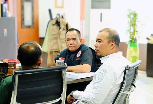 Bupati Inhu, Ade Agus Hartanto, menyambangi Kantor BNPB di Jakarta Timur, Rabu (9/7/2025) sore. (Foto: Andri Subakti)