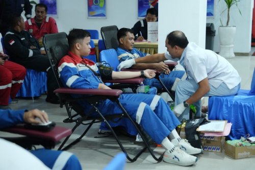 Pertamina Patra Niaga Kilang Dumai berhasil kumpulkan 600 kantong darah dari dua area operasi (foto/ist)