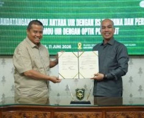 UIR teken MoU dengan RS Hermina dan Optik President.