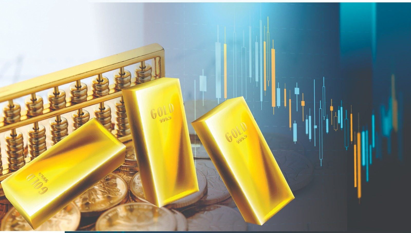 Ilustrasi emas digital.