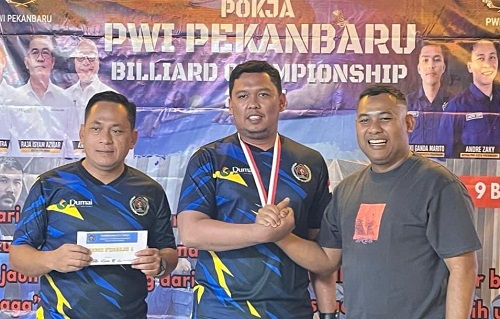 Pemenang PWI Pokja Pekanbaru Billiard Championship 2025.(foto: istimewa)