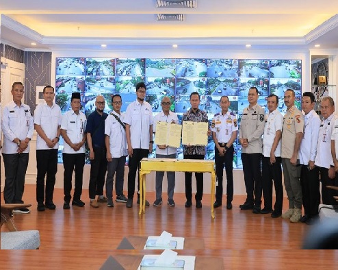 WakoPekanbaru Agung teken kerjasama bareng APJII Riau.