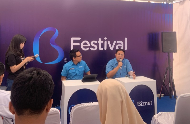 Biznet Festival di Pekanbaru dimeriahkan Band Kotak dan Feel Koplo serta beragam kompetisi menarik (foto/dini)