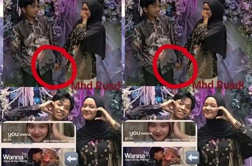 Viral video mesra Raihan dan Fara.(foto: tribunpekanbaru.com)