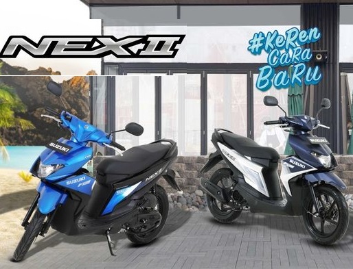 Warna baru motor murah Suzuki NEX II 2024. 