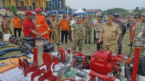 RAPP siagakan fire fighter dan peralatan operasional hadapi karhutla.(foto: risnaldi/halloriau.com)