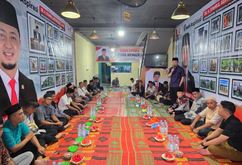 Syahrul Aidi membuka Rumah Aspirasi di Kampar, warga kini punya tempat sampaikan keluhan (foto/ist)